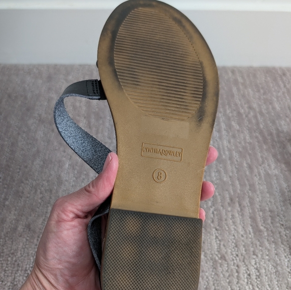 Black Cynthia Rowley Sandals - Picture 4 of 5